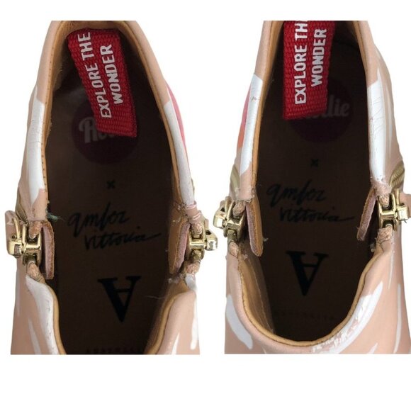 Rollie x Amber Vittoria Pink Side Sip Ankle Boot "Head in the clouds" 38 (7) - Picture 6 of 16